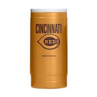 Cincinnati Reds Huddle Powder Coat Slim Can Coolie