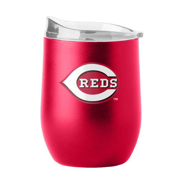 Cincinnati Reds 16oz Flipside Powder Coat Curved Beverage