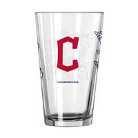 Cleveland Indians 16oz Scatter Pint Glass (2 Pack)