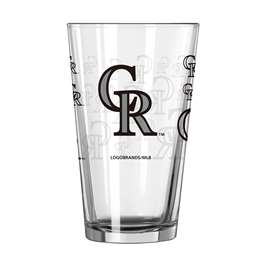 Colorado Rockies 16oz Scatter Pint Glass (2 Pack)