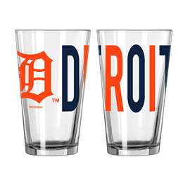 Detroit Tigers 16oz Overtime Pint Glass