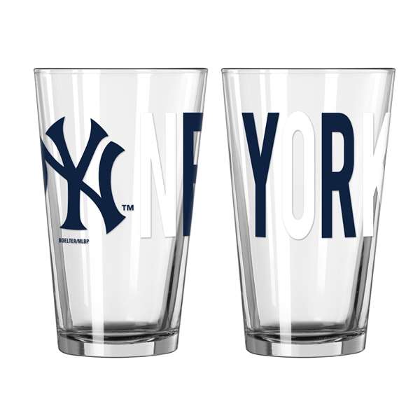 New York Yankees 16oz Overtime Pint Glass