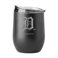 Detroit Tigers 16oz Etch Black Powder Coat Curved Beverage