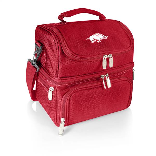 Arkansas Sports Razorbacks Two Tiered Insulated Lunch Cooler  
