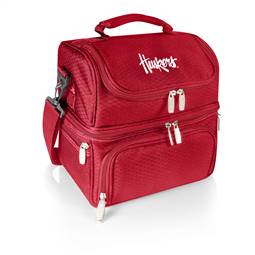 Nebraska Cornhuskers Two Tiered Insulated Lunch Cooler  