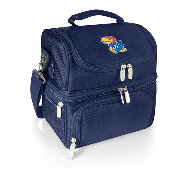 Kansas Jayhawks Two Tiered Insulated Lunch Cooler