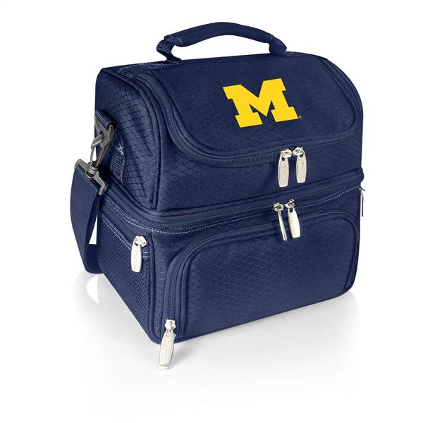 Michigan Wolverines Two Tiered Insulated Lunch Cooler