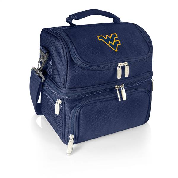 West Virginia Mountaineers Two Tiered Insulated Lunch Cooler