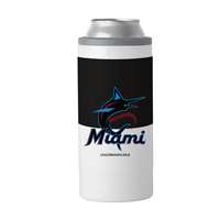 Miami MarlinsColorblock 12oz Slim Can Stainless Steel Coozie