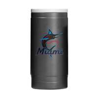 Miami Marlins Flipside Powder Coat Slim Can Coolie