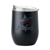 Miami Marlins 16oz Flipside Powder Coat Curved Beverage