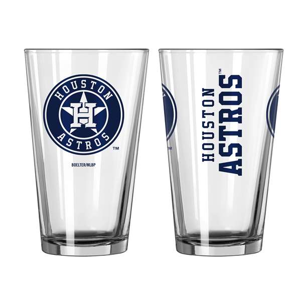 Houston Astros 16oz Gameday Pint Glass (2 Pack)