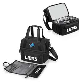 Detroit Lions - Tarana Lunch Bag Cooler with Utensils, (Carbon Black)  