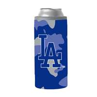 Los Angeles Dodgers 12oz Camo Slim Can Coolie