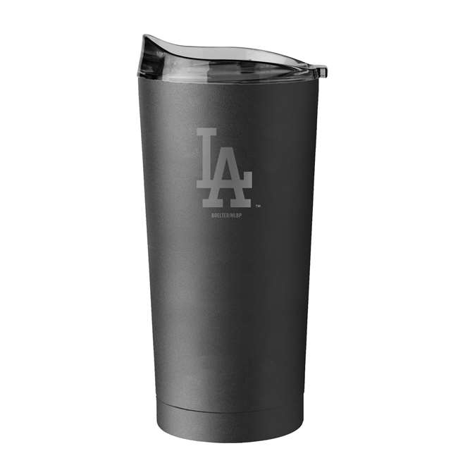 Los Angeles Dodgers 20oz Etch Black Powder Coat Stainless Tumbler