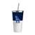 LA Dodgers 20oz Colorblock Straw Tumbler