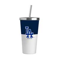 LA Dodgers 20oz Colorblock Straw Tumbler