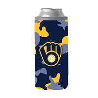 Milwaukee Brewers 12oz Camo Slim Can Coolie