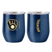 Milwaukee Brewers 16oz Gameday Stainless Curved Beverage