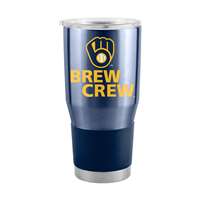 Milwaukee Brewers 30oz Slogan Stainless Steel Tumbler