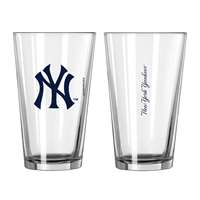 New York Yankees 16oz Gameday Pint Glass (2 Pack)