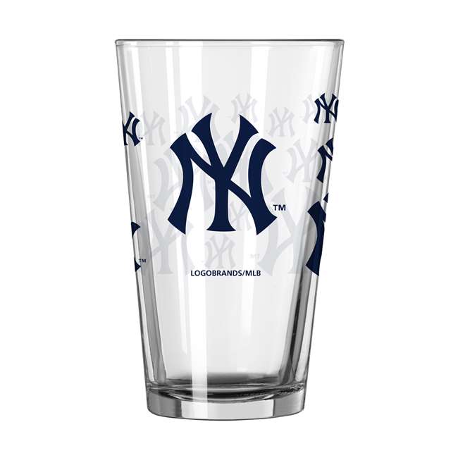 New York Yankees 16oz Scatter Pint Glass (2 Pack)