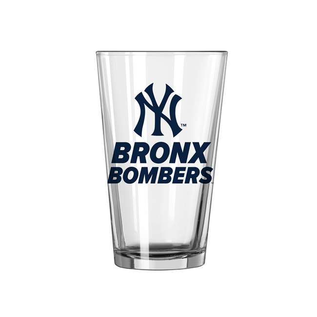 New York Yankees 16oz Slogan Pint Glass