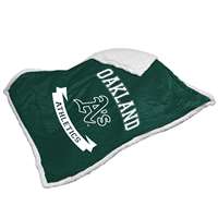 Oakland Athletics Printed Sherpa Blanket