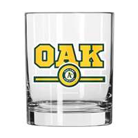 Oakland Athletics 14oz Letterman Rock Glass (2 Pack)