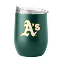 Oakland Athletics 16oz Flipside Powder Coat Curved Beverage