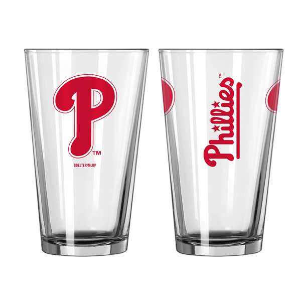 Philadelphia Phillies 16oz Gameday Pint Glass (2 Pack)