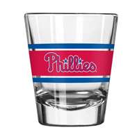 Philadelphia Phillies 2oz Stripe Shot Glass (2 Pack)