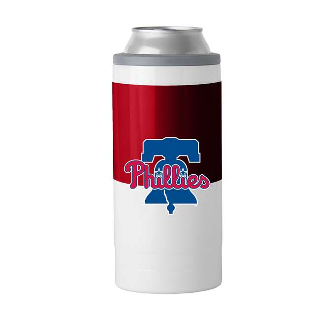 Philidelphia Phillies Colorblock Slim Can Coolie Coozie  