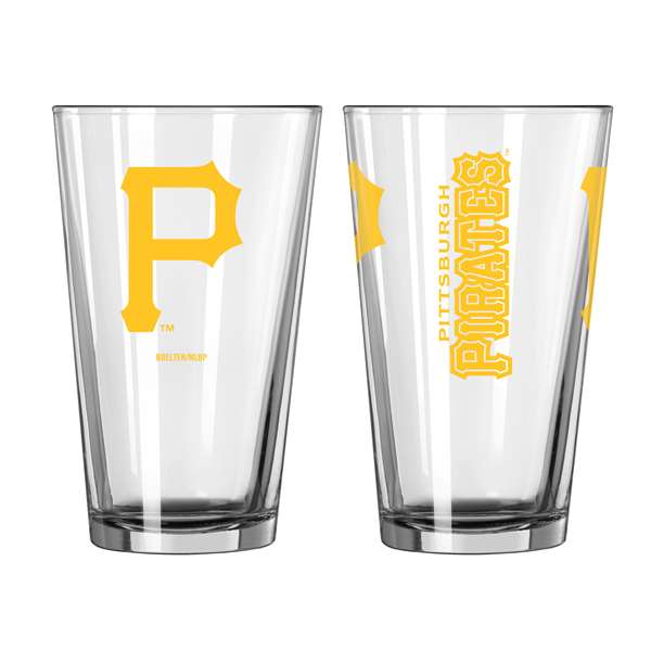 Pittsburgh Pirates 16oz Gameday Pint Glass (2 Pack)