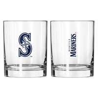 Seattle Mariners 14oz Gameday Rocks Glass (2 Pack)