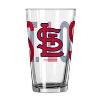 St Louis Cardinals 16oz Overtime Pint Glass