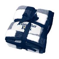 Tampa Bay Rays Buffalo Check Frosty Fleece Blanket  21