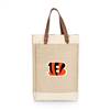 Cincinnati Bengals Jute 2 Bottle Insulated Wine Bag  