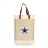Dallas Cowboys Jute 2 Bottle Insulated Wine Bag  