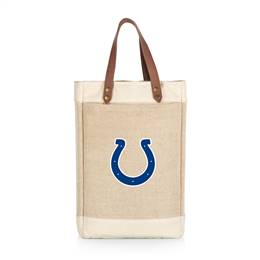 Indianapolis Colts Jute 2 Bottle Insulated Wine Bag  