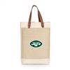 New York Jets Jute 2 Bottle Insulated Wine Bag  