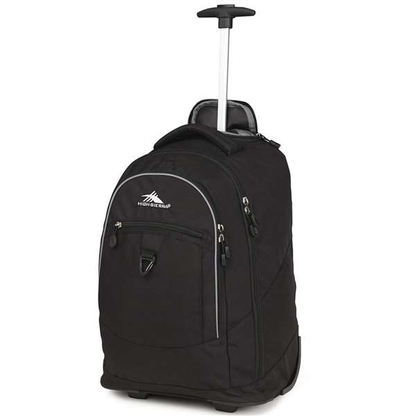 High Sierra BTS Wheeled Backpacks Chaser Wheeled Backpack BLACK