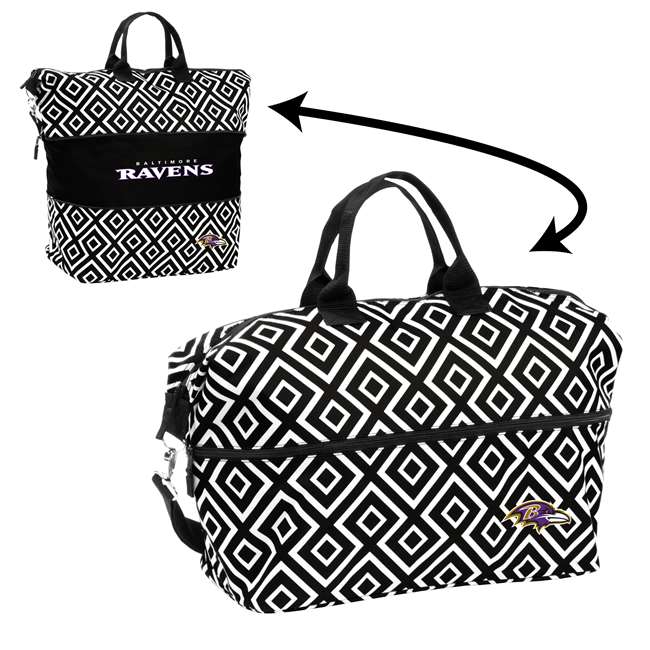 Baltimore Ravens Double Diamond Expandable Tote