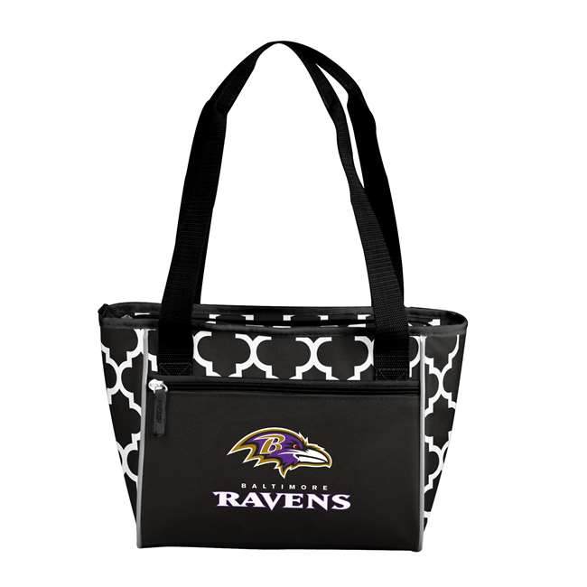 Baltimore Ravens Quatrefoil 16 Can Cooler Tote 83 - 16 Cooler Tote