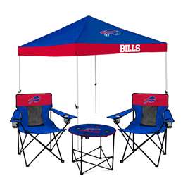 Buffalo Bills Canopy Tailgate Bundle - Set Includes 9X9 Canopy, 2 Chairs and 1 Side Table