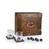 Chicago Bears Whiskey Box Drink Set