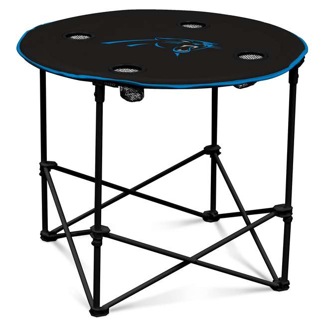 Carolina Panthers Round Folding Table with Carry Bag