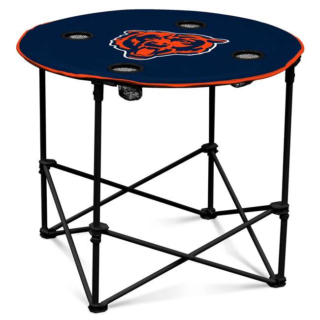 Chicago Bears Round Folding Table with Carry Bag