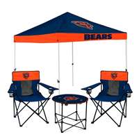 Chicago Bears Canopy Tailgate Bundle - Set Includes 9X9 Canopy, 2 Chairs and 1 Side Table