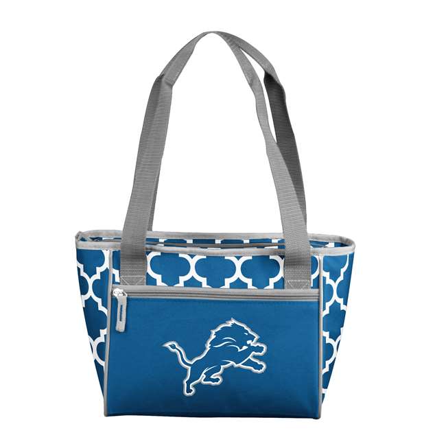 Detroit Lions 2017 Logo Quatrefoil 16 Can Cooler Tote 83 - 16 Cooler Tote